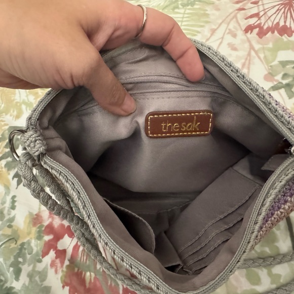 The Sak Striped Crochet Convertible Shoulder Bag - Picture 7 of 9